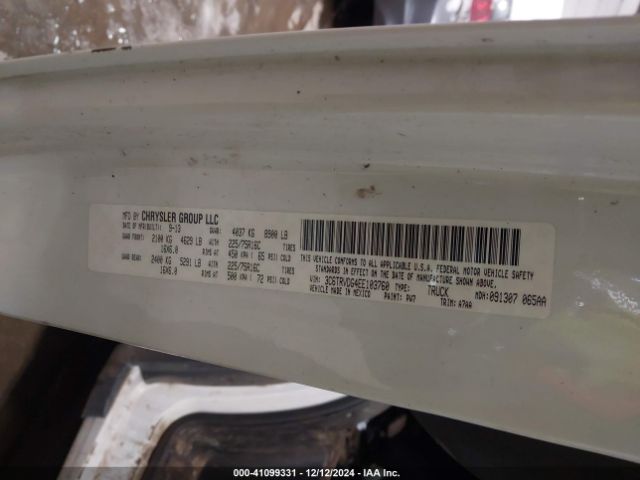 3C6TRVDG4EE103760 RAM Promaster 2500 High Roof