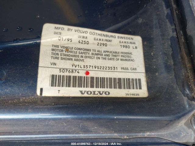 1995 VOLVO 850 YV1LS5719S2223531 Photo 8