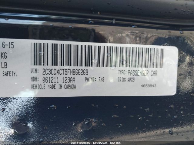2C3CDXCT9FH866269 Dodge CHARGER R/T