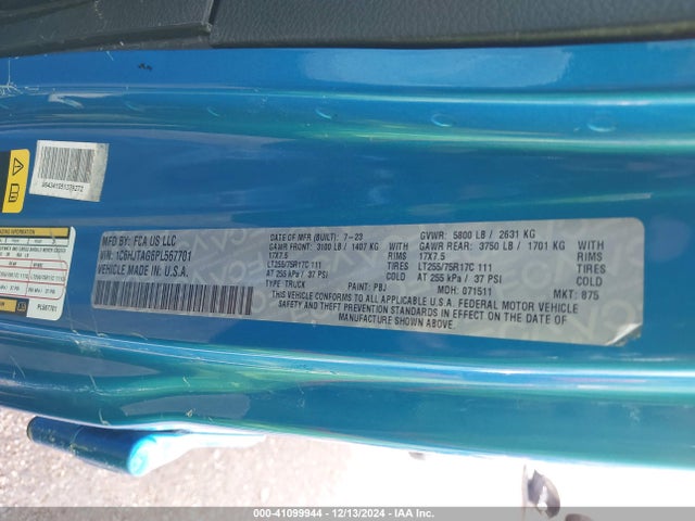 1C6HJTAG6PL567701 Jeep Gladiator Willys 4x4