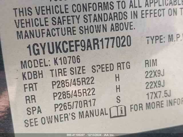2010 CADILLAC ESCALADE 1GYUKCEF9AR177020 Photo 8