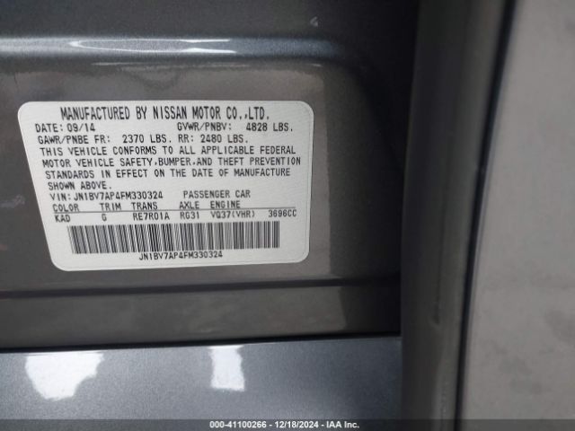 JN1BV7AP4FM330324 Infiniti Q50 Premium