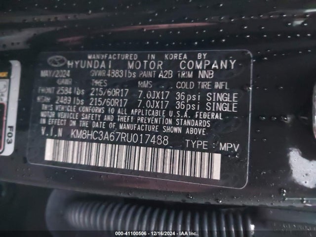 2024 HYUNDAI KONA ELECTRIC KM8HC3A67RU017488 Photo 8