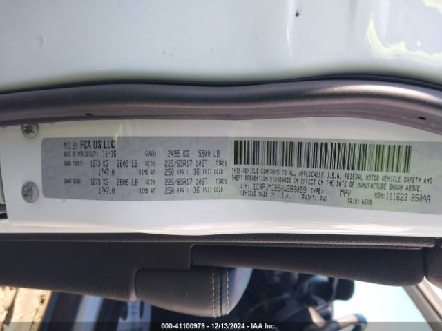 1C4PJMCB5HW583089 Jeep Cherokee Latitude 4x4