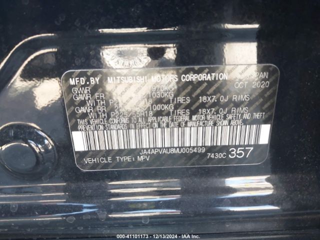 JA4APVAU8MU005499 Mitsubishi Outlander Sport 2.0 Se 2wd