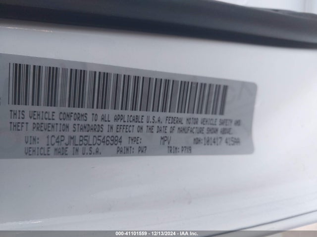 1C4PJMLB5LD546984 Jeep Cherokee Latitude Plus 4x4