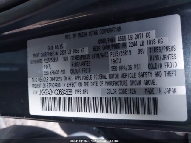 JM3KE4DYXG0684638 Mazda Cx-5 Grand Touring