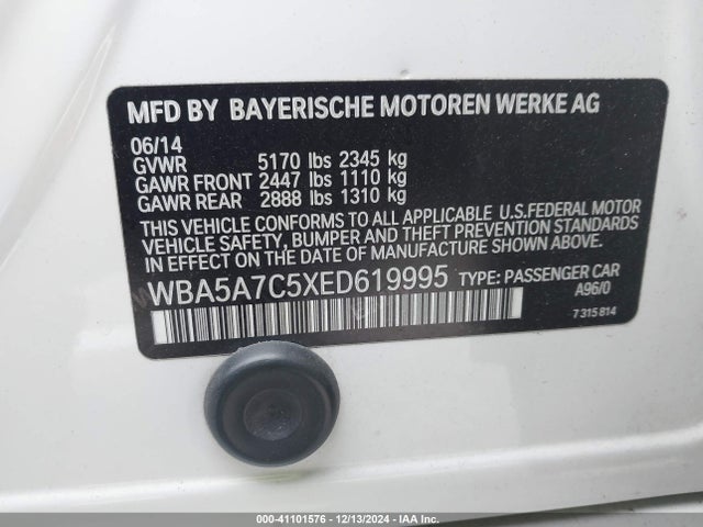 WBA5A7C5XED619995 BMW 528i Xdrive