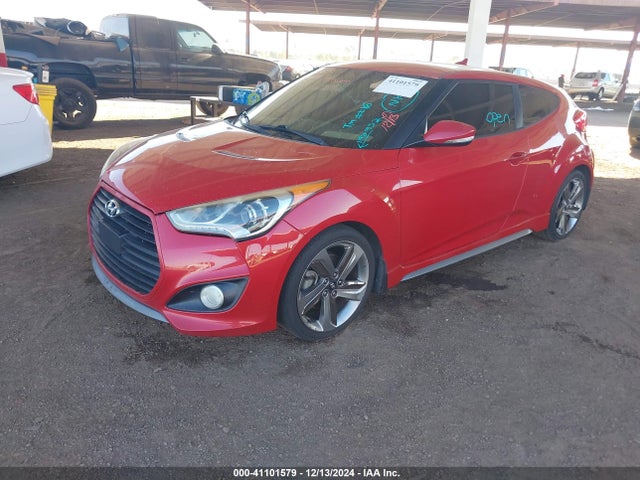 Hyundai Veloster Turbo W/black 2014 KMHTC6AE7EU192952 Image 2