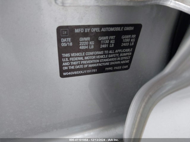 W04GV8SXXJ1151751 Buick Regal Tourx Essence