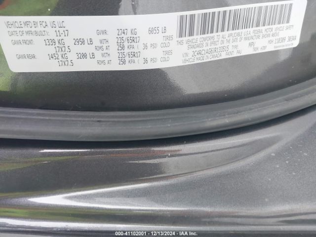 2C4RC1AG6JR133515 Chrysler PACIFICA L