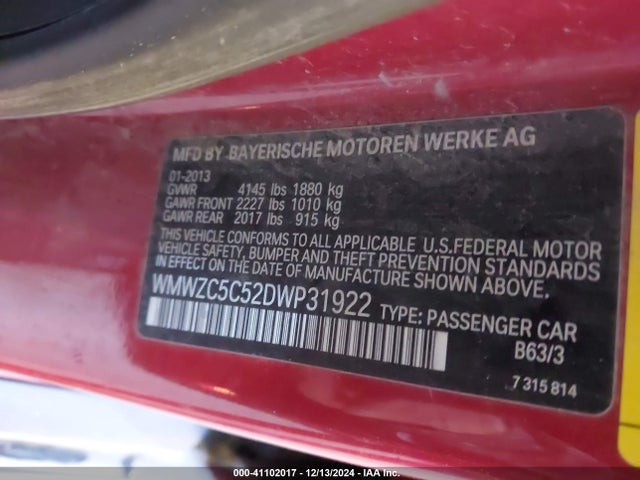 2013 MINI COUNTRYMAN WMWZC5C52DWP31922 Photo 8