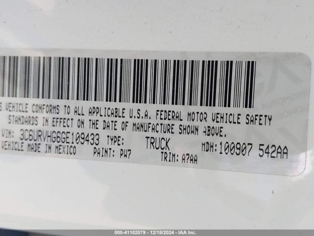 3C6URVHG6GE109433 RAM Promaster 3500 High Roof