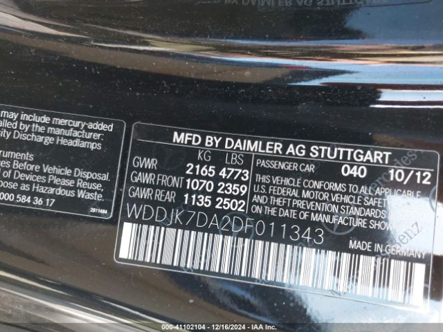 2013 MERCEDES-BENZ SL 550 WDDJK7DA2DF011343 Photo 8