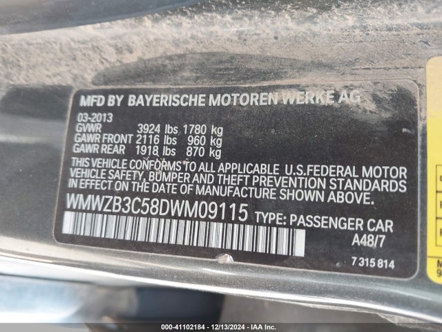 2013 MINI COUNTRYMAN WMWZB3C58DWM09115 Photo 8