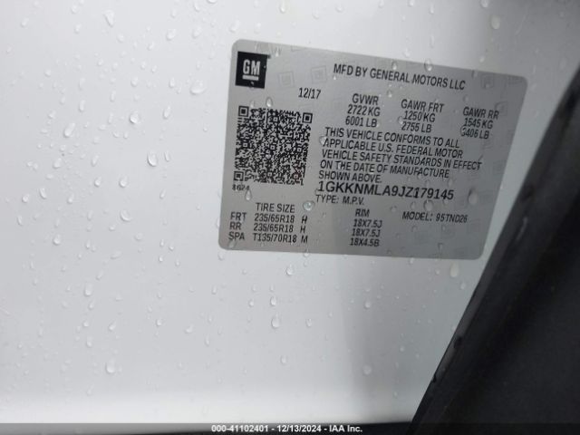 1GKKNMLA9JZ179145 GMC Acadia Slt-1