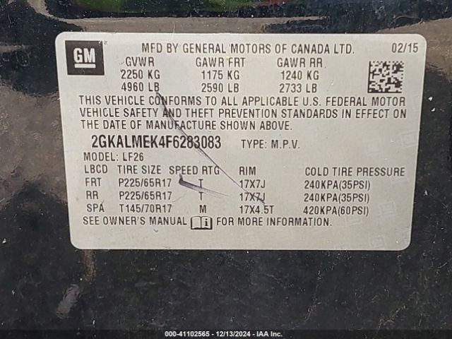 2GKALMEK4F6283083 GMC Terrain Sle-1