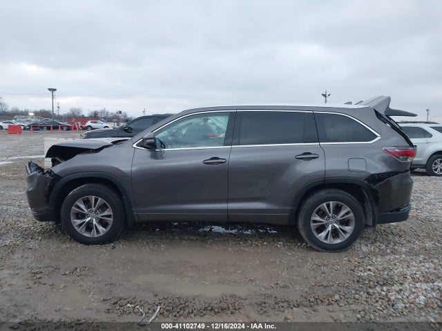 Toyota Highlander Xle V6 2015 5TDJKRFH1FS142105 Image 14