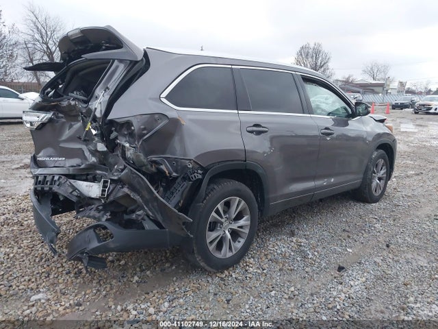 Toyota Highlander Xle V6 2015 5TDJKRFH1FS142105 Image 4