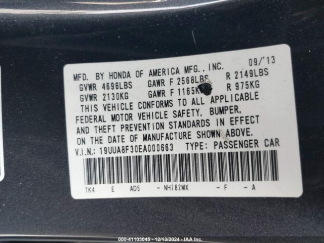 19UUA8F30EA000663 Acura Tl 3.5 Special Edition