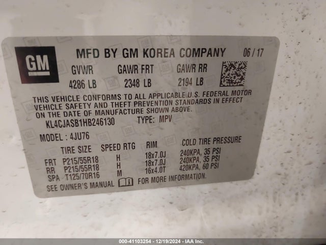 Buick Encore Preferred 2017 KL4CJASB1HB246130 Image 9