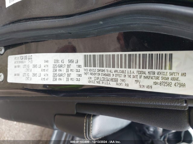 1C4PJLCB1GW108368 Jeep Cherokee Latitude