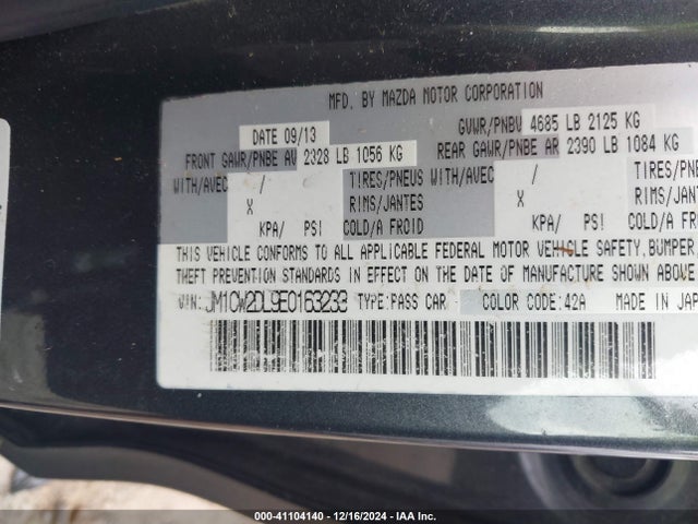 Mazda Mazda5 Grand Touring 2014 JM1CW2DL9E0163233 Image 9
