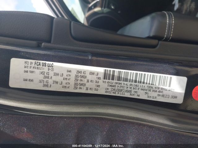 1C4RJEBG8FC105095 Jeep Grand Cherokee Limited