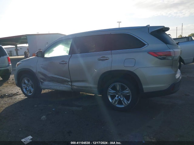 5TDYKRFHXES017777 Toyota Highlander Limited V6