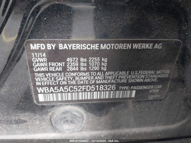 WBA5A5C52FD518326 BMW 528I