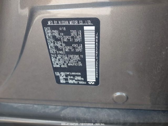 JN8AZ2NF3J9664698 Infiniti QX80