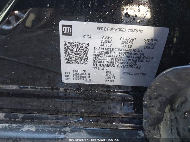 KL4AMESL6RB169142 Buick Encore Gx Sport Touring Awd