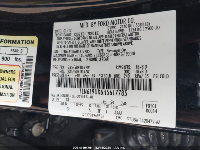 1LN6L9UK6H5617785 Lincoln Continental Livery