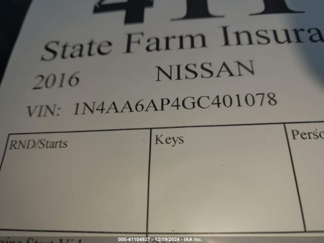 1N4AA6AP4GC401078 Nissan Maxima 3.5 Sr
