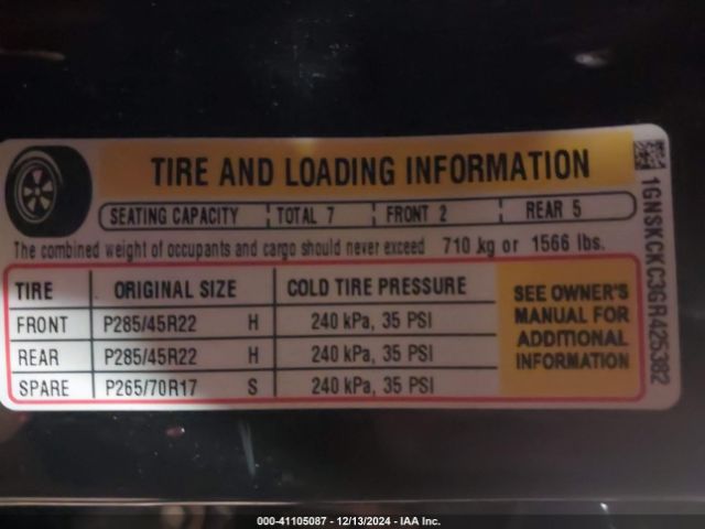 1GNSKCKC3GR425382 Chevrolet Tahoe Ltz