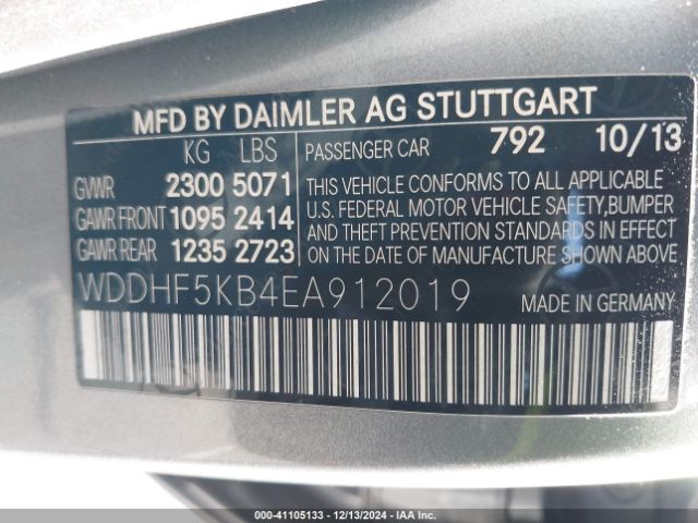 WDDHF5KB4EA912019 Mercedes-Benz E 350