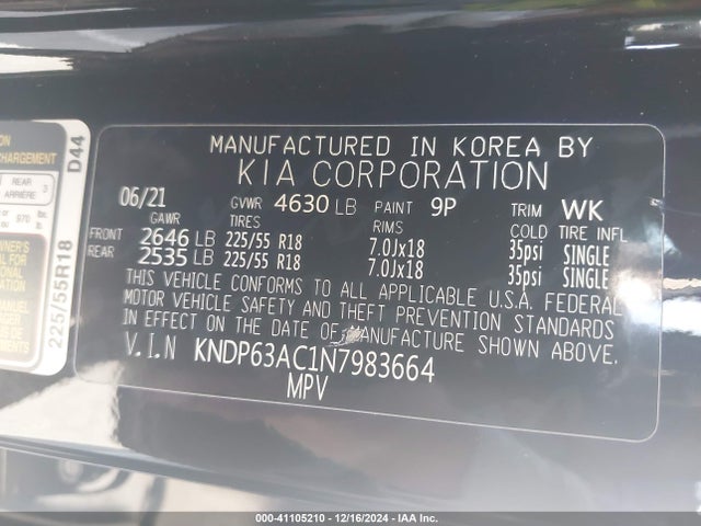 KIA Sportage Nightfall Edition 2022 KNDP63AC1N7983664 Image 9