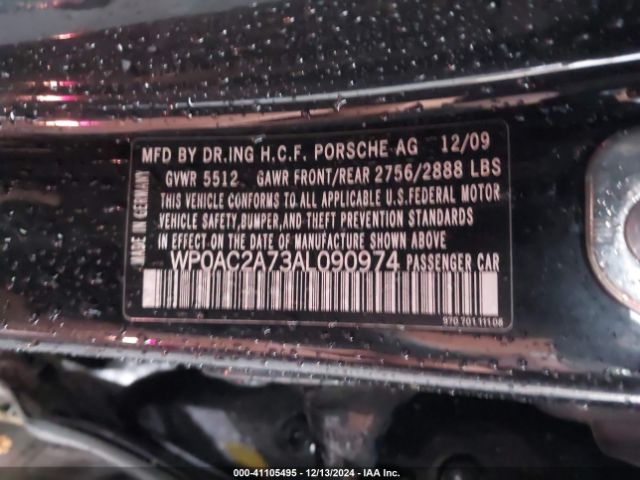 2010 PORSCHE PANAMERA WP0AC2A73AL090974 Photo 8