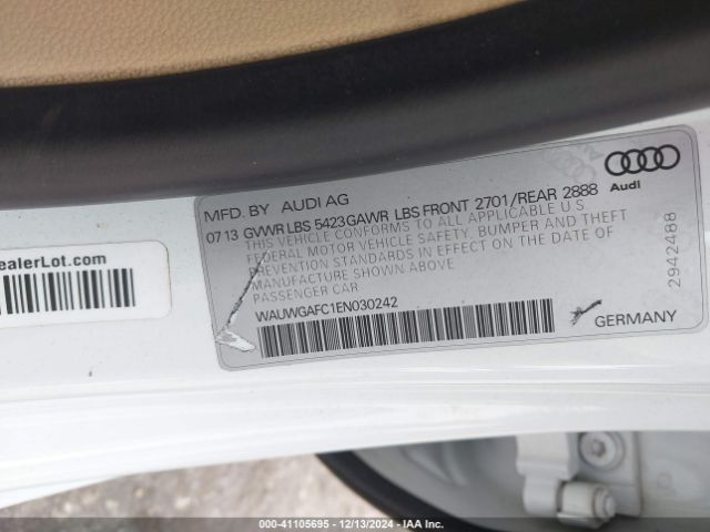 WAUWGAFC1EN030242 Audi A7 3.0t Premium Plus
