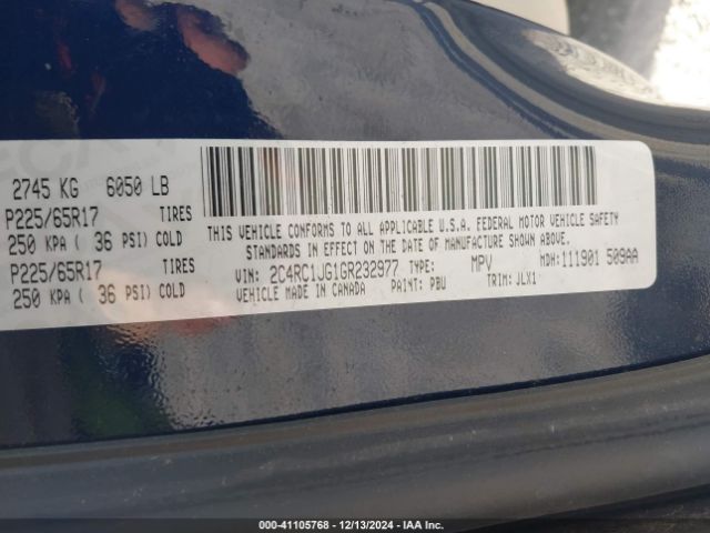 2016 CHRYSLER TOWN & COUNTRY 2C4RC1JG1GR232977 Photo 8