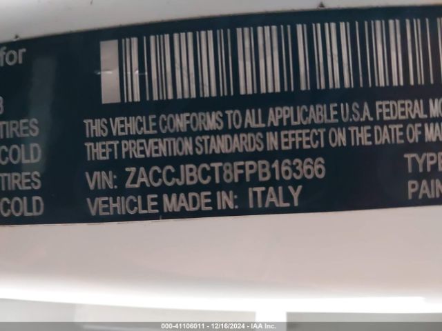 ZACCJBCT8FPB16366 Jeep Renegade Trailhawk