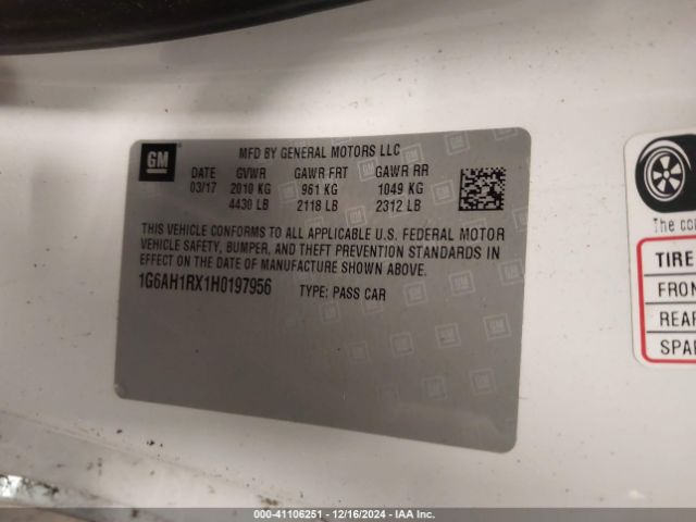 2017 CADILLAC ATS 1G6AH1RX1H0197956 Photo 8