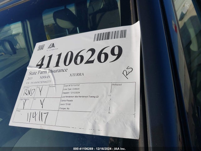 5N1AN0NUXFN662273 Nissan Xterra S