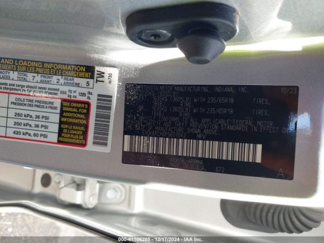 5TDKBRCH6PS601042 Toyota Highlander Hybrid Xle