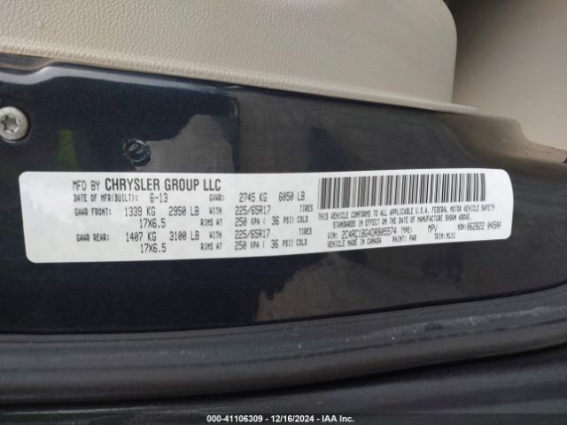 2013 CHRYSLER TOWN & COUNTRY 2C4RC1BG4DR805574 Photo 8