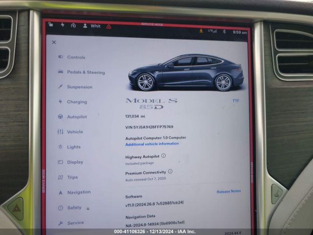 5YJSA1H28FFP75769 Tesla Model S 70d/85d/p85d