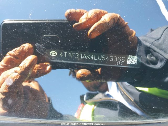 4T1F31AK4LU543366 Toyota Camry Xle Hybrid