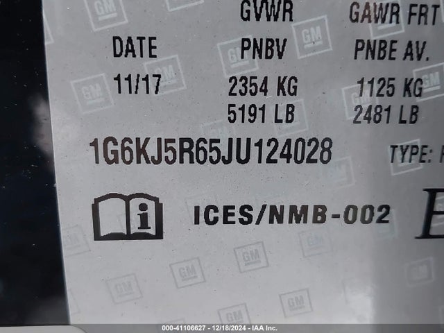 2018 CADILLAC CT6 1G6KJ5R65JU124028 Photo 8