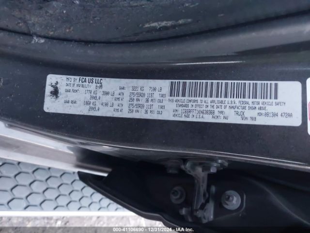 1C6SRFFT1KN638368 RAM 1500 Big Horn/lone Star  4x4 5'7 Box