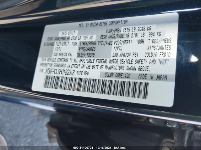 Mazda Cx-5 Touring 2017 JM3KFACL9H0182318 Image 9